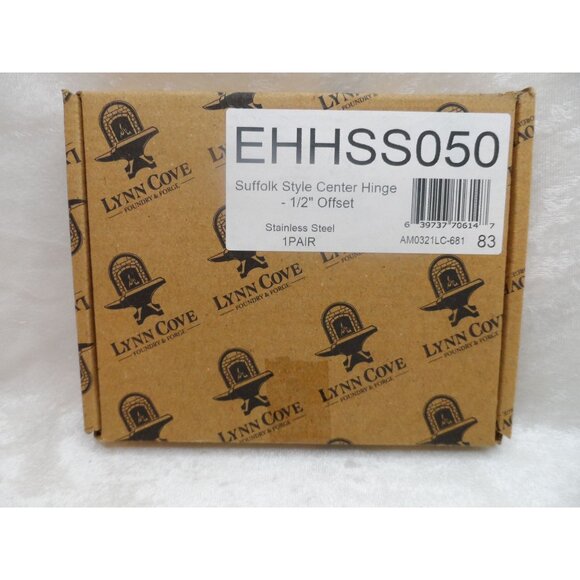 Lynn Cove Foundry Suffolk Style Center Hinge EHHSS050 SS Black 1 Pair NEW - Picture 4 of 5